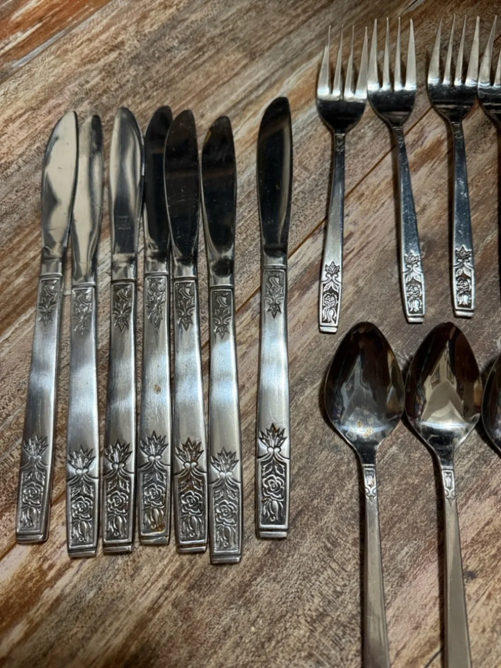 Imperial International  Stainless Steel young Rose Flatware